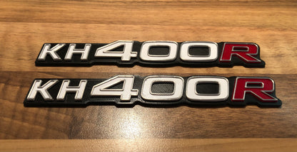 KH400R KH Side Panel Badges Emblems 400 for Kawasaki K H Z400R (pair)
