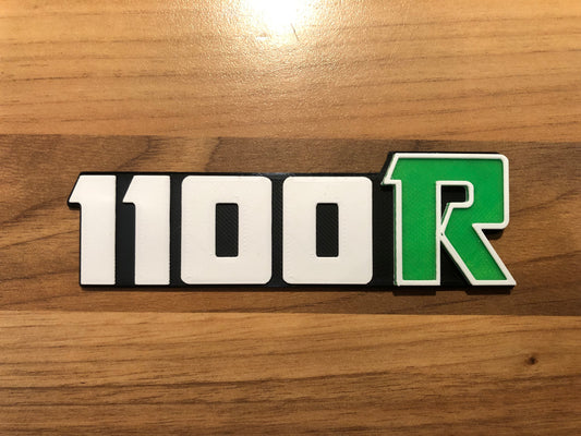 1100R Z1100 ZRX GPz1100 kz1100 R Side Panel Badge Emblem 1100 for Kawasaki Z ELR  Green/White