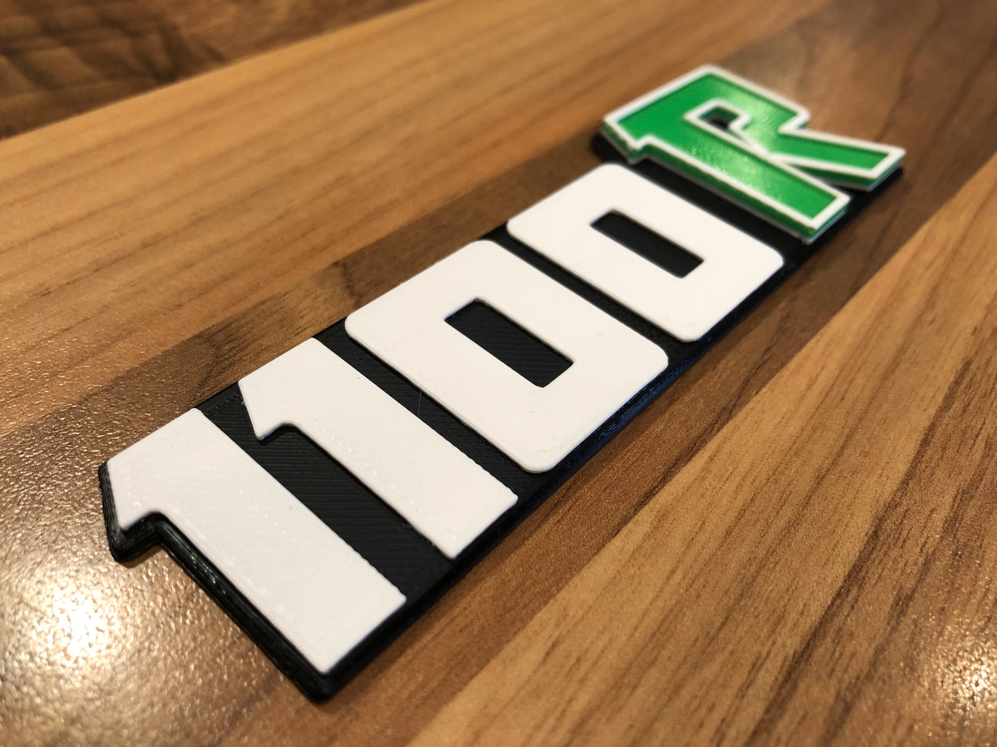 1100R Z1100 ZRX GPz1100 kz1100 R Side Panel Badge Emblem 1100 for Kawasaki Z ELR  Green/White