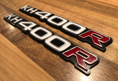 KH400R KH Side Panel Badges Emblems 400 for Kawasaki K H Z400R (pair)